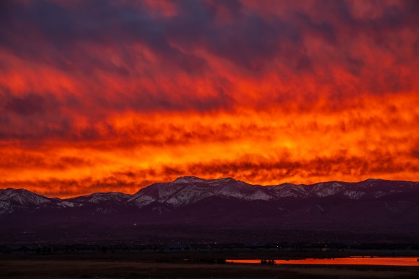 Mt Rose on Fire Full by Nicholas